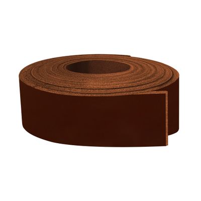 European Leather Works Oil Tanned Waxy Finish Leather 5-6 oz (2-2.4mm) Belts Size: 4"x50" (10.2x127 cm) | Dark Brown Color | Full Grain Cowhide Straps, Strips, Boots