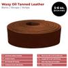 European Leather Works Oil Tanned Waxy Finish Leather 5-6 oz (2-2.4mm) Belts Size: 4"x50" (10.2x127 cm) | Dark Brown Color | Full Grain Cowhide Straps, Strips, Boots view 2