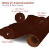 European Leather Works Oil Tanned Waxy Finish Leather 5-6 oz (2-2.4mm) Belts Size: 4"x50" (10.2x127 cm) | Dark Brown Color | Full Grain Cowhide Straps, Strips, Boots view 4
