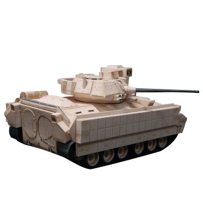 DAGIJIRD Paper 1/43 M2 Bradley Infantry Fighting Vehicle Model Set Military Armored Model for Military Nautical Collectibles (Unassembled Kit)