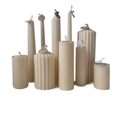 NCKPRO 1pc DIY Cone Cylindrical Geometry Acrylic Candle Mold Shell Sector Candle Mold European Style Roman Column Candle Mould Plastic Mold (Color : 019)