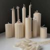 NCKPRO 1pc DIY Cone Cylindrical Geometry Acrylic Candle Mold Shell Sector Candle Mold European Style Roman Column Candle Mould Plastic Mold (Color : 019) view 3