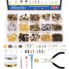 Glarks 1467Pcs Jewelry Making Supplies Kit with Accessories, Jewelry Making Pliers, Beading Wires and Findings for Making and Repair view 1