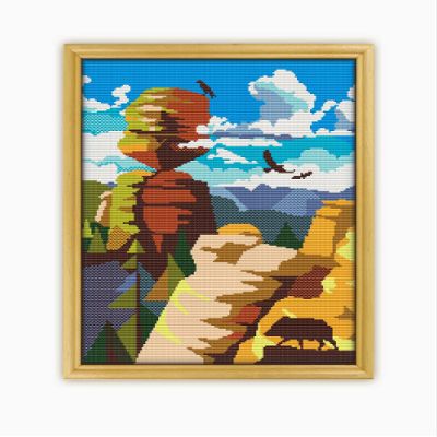 Chiricahua National Monument CS1209 - Counted Cross Stitch Pattern. Only Printed Pattern Inside. No Fabric, Threads, Needles, Hoops.