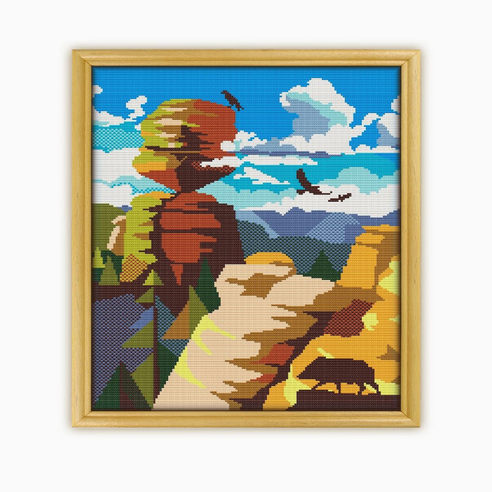 Chiricahua National Monument CS1209 - Counted Cross Stitch Pattern. Only Printed Pattern Inside. No Fabric, Threads, Needles, Hoops.