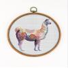 Llama CS1161 - Counted Cross Stitch KIT#2. Set of Threads, Needles, AIDA Fabric, Needle Threader, Embroidery Clippers and Printed Color Pattern Inside. view 1