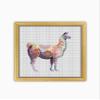 Llama CS1161 - Counted Cross Stitch KIT#2. Set of Threads, Needles, AIDA Fabric, Needle Threader, Embroidery Clippers and Printed Color Pattern Inside. view 2
