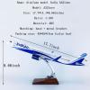 DKHOUN 17.7Inch 1:100 Model Jet Airplane Model India A321neo Display Model Plane Resin for Collection Or Gift Ornament view 2