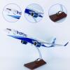 DKHOUN 17.7Inch 1:100 Model Jet Airplane Model India A321neo Display Model Plane Resin for Collection Or Gift Ornament view 3