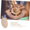 EXCEART Pottery Bat Round Density Board for Craft Pottery Tray High Compression Resistance Smooth Reusable Drying Board for Ceramics Sculpting Supplies view 3