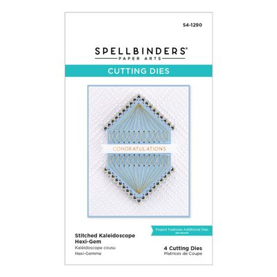Spellbinders Etched Dies from The Hexi-Gems Collection - Stitched Kaleidoscope - Hexi Gems