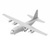 DAGIJIRD Simulation US C-130 Hercules Transport Aircraft Model Kit 1/144 Scale Plastic Military Plane Model with Display Stand(Unassembled Kit) view 1