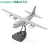 DAGIJIRD Simulation US C-130 Hercules Transport Aircraft Model Kit 1/144 Scale Plastic Military Plane Model with Display Stand(Unassembled Kit) view 2