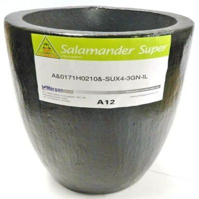 Salamander A12 Clay Graphite Melting Crucible Super A-12 Brass Capacity 18 Kilo