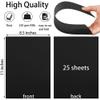 Twavang 25 Sheets Black Cardstock Paper 8.5'' x 11'', 250gsm/92lb Thick Paper for Scrapbook, Invitations, Printing and DIY Cards view 2