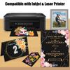 Twavang 25 Sheets Black Cardstock Paper 8.5'' x 11'', 250gsm/92lb Thick Paper for Scrapbook, Invitations, Printing and DIY Cards view 3