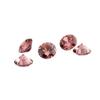 XIANGMO 100pcs 1.3mm Round Loose Cubic Zirconia Stones 5A Rhodolite Color CZ Stone Synthetic Gemstone for Ring Earring Bracelet Necklace Pendants Jewelry Making view 1