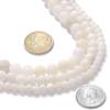 10mm Natural White Frosted Agate Gemstone Round Loose Beads Crystal Stone Bracelet Necklace Accessories Crafts for Jewelry Making DIY,1 Strand 15" view 1