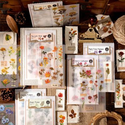 12 Sheets Vintage Rub on Transfer Flower Leaves Stickers 12 Sheet Linen, Clear Rub on Transfer Floral Stickers Decals for DIY Crafts Wine Glass Fabric Scrapbooking Furniture Journaling