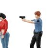 Menolana 4Pcs 1/64 People Figures, Miniature Layout Decoration, Train Railway S Gauge Collections Dioramas, Hand Painted Policeman Figurines Decoration view 2