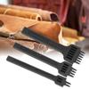 Leather Hole Punchtools,Standard Workmanship Leather Punching Tool, Leather Hole Punch 3Pcs 2 4 6 Prong Chisel Steel Diy Sewing Leather Craft Hard Texture Hand Hole Punch Tool 4Mm view 2
