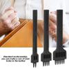 Leather Hole Punchtools,Standard Workmanship Leather Punching Tool, Leather Hole Punch 3Pcs 2 4 6 Prong Chisel Steel Diy Sewing Leather Craft Hard Texture Hand Hole Punch Tool 4Mm view 3
