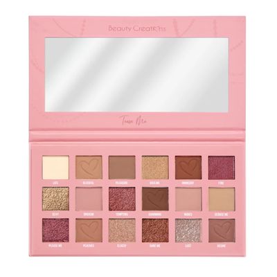 DEALPLUSDEAL Beauty Creations Tease Me Shadow Palette Eyeshadow Matte Shimmer Colors 18 Shades High Pigmented Eye Makeup Tease Me