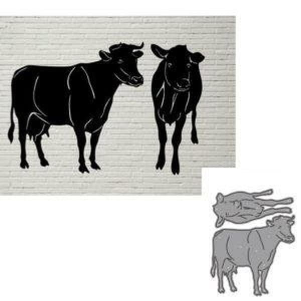 Cows Metal Cutting Dies Cut Die Decoration Scrapbooking Card Making Crafting