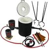 16KG/35LBs Propane Smelting Furnace Kit Double Burners - with 2 Graphite Crucibles and Crucible Tongs for Lifting and Pouring, Foundry Metal Smelter for Gold Copper Aluminum view 1
