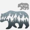 DIY Scrapbooking Artist Polar Bear with Trees Star Moon Metal Cutting Dies, Die Cuts, Scrapbooking Die Cuts view 1