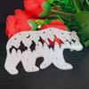DIY Scrapbooking Artist Polar Bear with Trees Star Moon Metal Cutting Dies, Die Cuts, Scrapbooking Die Cuts view 3