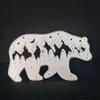 DIY Scrapbooking Artist Polar Bear with Trees Star Moon Metal Cutting Dies, Die Cuts, Scrapbooking Die Cuts view 4