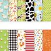 24PCS Scrapbook Paper, 6x6 Inch Single-Sided Spring Summer Flower Butterfly Pattern Animal Farm Themes Scrapbooking Paper for Journaling Supplies, Decorative Craft Paper for Junk Journal view 1