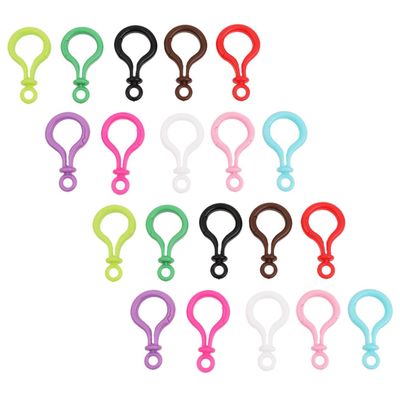 STOBOK 32pcs Color Light Bulb Keychain Clip Lobster Clasp DIY Jewelry Making Supplies Random Color
