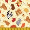Welcome Welcome Animals in The Forest Cotton Fabric 36 X 44 Northcott 21676-12 view 1