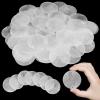 Wesiti 120 Pcs Capiz Shells Round Natural 2 Inch Sea Oyster Shells for Crafting with 2 Holes for Wind Chimes DIY Craft Hanging (Round,White) view 1