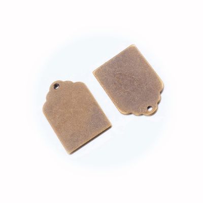 New 2 Metal Stamping Blanks Tag Charms Antiqued Bronze Brass Charms Hand Stamping Unique Charms for Creating Personalized Jewelry and Gifts TANJIA01083