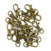 New 50 Lobster Clasps Antiqued Bronze Large Swivel Keychain Hooks Big Findings Unique Charms for Creating Personalized Jewelry and Gifts TANJIA03478 view 3