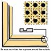 12" Width 1/2" Fine Open Caning Mesh Webbing for Pressed in Seat Repair & Furniture Decor (1 Foot) view 3