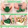 6Pcs 3.8" Round Floral Foam Blocks, Green Wet Dry Flower Foam for Fresh and Artificial Flowers, Wedding, DIY Craft, Party Decoration, Flower Arrangements (3.8" X 1.5") view 3