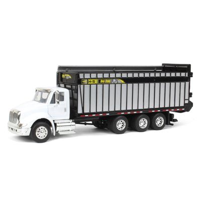 Spec Cast 1/64 White International 8600 Truck with H&S Big Dog 1226 Forage Box HSM-001