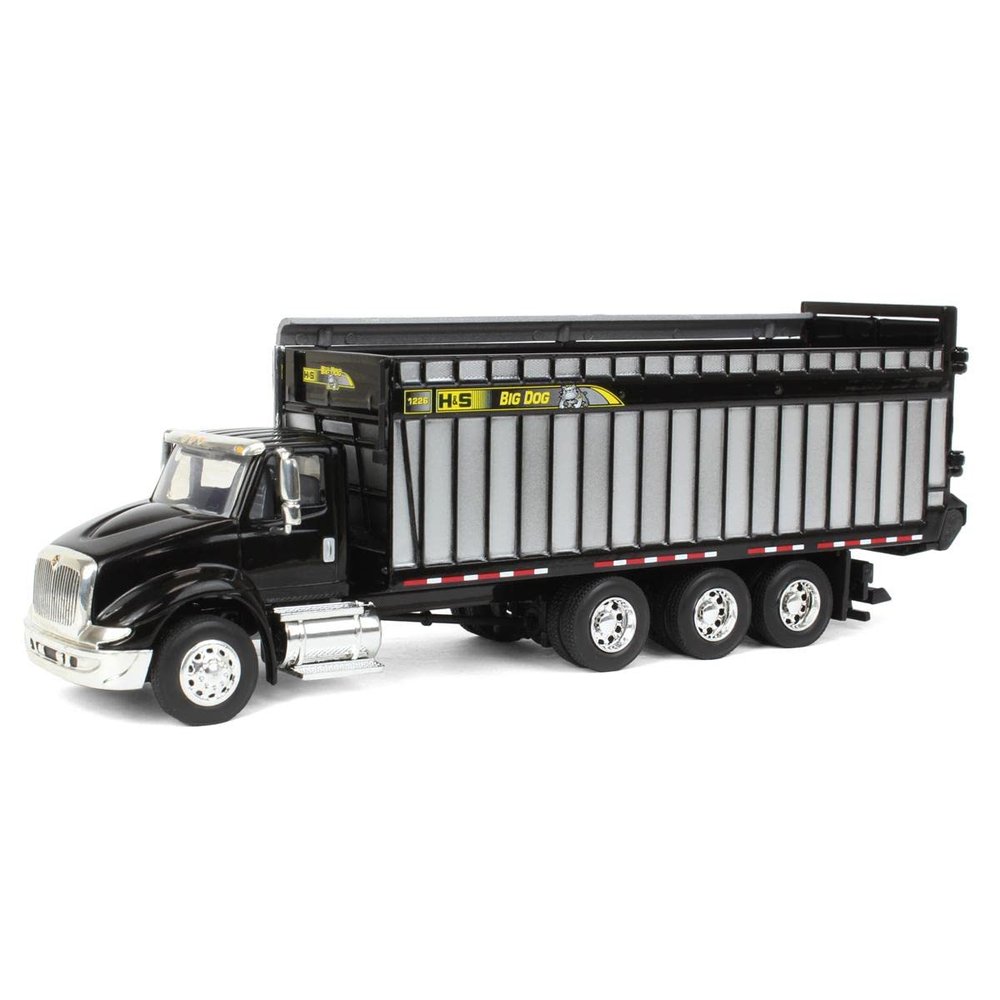 Spec Cast 1/64 Black International 8600 with H&S Big Dog 1226 Forage Box HSM-002