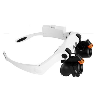 DAGIJIRD Magnifier Glass Lens Kit Adjustable LED Light Headband Magnifier Glass for Jewelry Watchmaker 3.0X / 4.0X / 5.0X / 6.0X / 7.0X / 10X