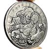 Movable Mechanical Coin Mask Girl Mechanism Art Coin Hobo Nickel Morgan Dollar Roman Booteen`s Decorative Souvenir Coin for Collectors Creative Gift Handmade Commemoration Coin view 2