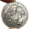 Movable Mechanical Coin Mask Girl Mechanism Art Coin Hobo Nickel Morgan Dollar Roman Booteen`s Decorative Souvenir Coin for Collectors Creative Gift Handmade Commemoration Coin view 3