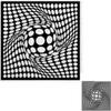 Circle Optical Illusion Background Metal Cutting Dies Scrapbooking Card Craft view 1