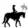 Cowgirl Riding Horse Metal Cutting Dies Decoration Scrapbooking Card Craft view 1