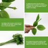 YOLUFER 50Pcs Flower Wire stem Plastic Artificial Flower Crafts Green stem Wire with Leaves DIY Crafts Bouquet Making Flower Arrangement Tools view 3
