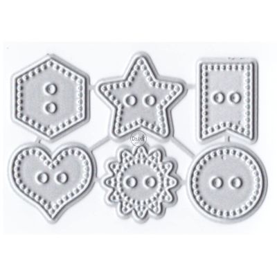 DzIxY Antique Heart Sun Star Logos Metal Cutting Dies for Card Making Kit Embossing Paper Die Cuts Scrapbook Machine Stencils Storage Pockets Supplies