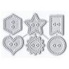 DzIxY Antique Heart Sun Star Logos Metal Cutting Dies for Card Making Kit Embossing Paper Die Cuts Scrapbook Machine Stencils Storage Pockets Supplies view 1